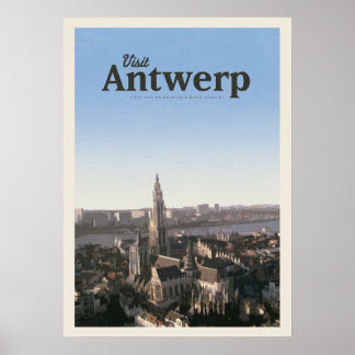 Besuch Antwerpen Poster