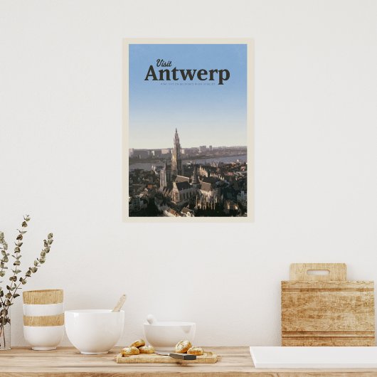 Besuch Antwerpen Poster (Küche)