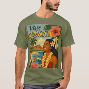 Besuch auf Hawaii in der Mitte des Jahrhunderts To T-Shirt
