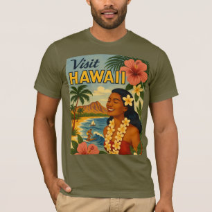Besuch auf Hawaii in der Mitte des Jahrhunderts To T-Shirt