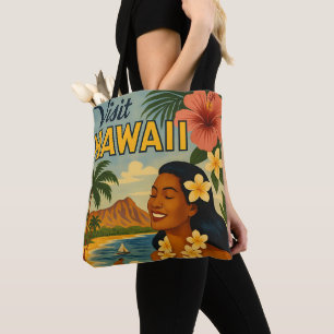 Besuch auf Hawaii in der Mitte des Jahrhunderts To Tasche