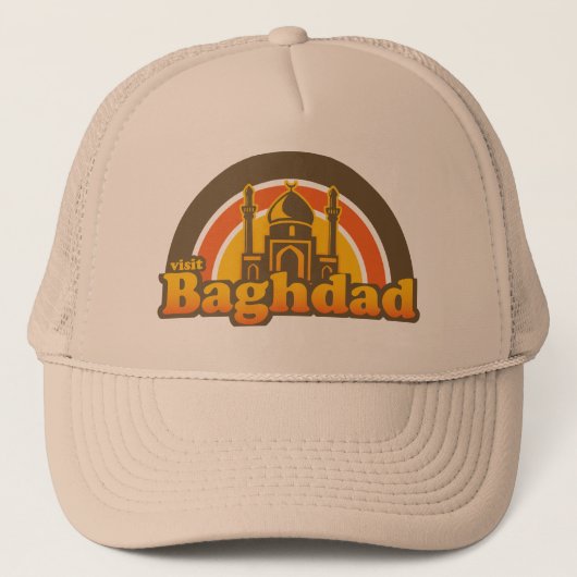Besuch Baghdad Hat Truckerkappe (Vorderseite)