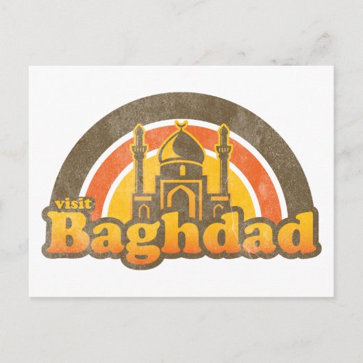 Besuch Baghdad Postcard Postkarte (Vorderseite)