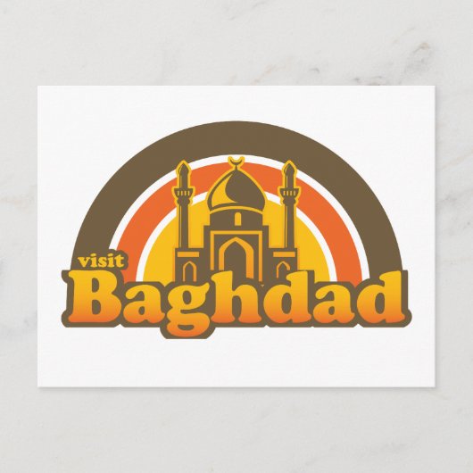 Besuch Baghdad Postcard Postkarte (Vorderseite)