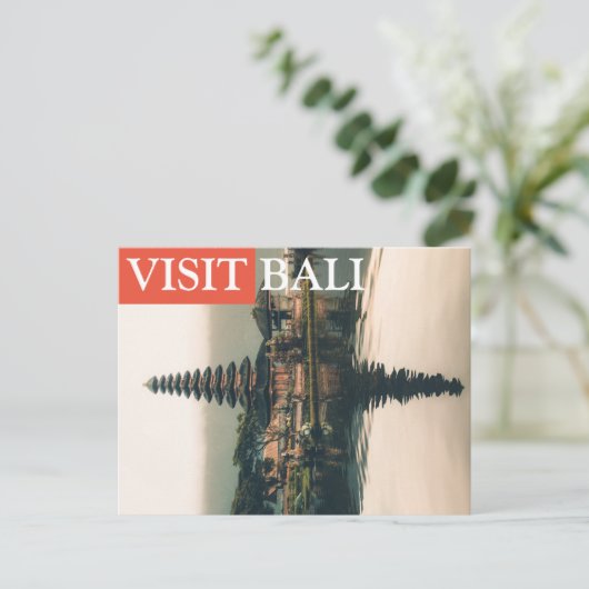 Besuch Bali Postkarte (Stehend Vorderseite)