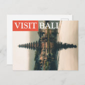 Besuch Bali Postkarte (Vorne/Hinten)