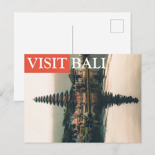 Besuch Bali Postkarte (Vorne/Hinten)