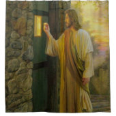 Besuch bei Morgengrauen Jesus klopfen an einer rus Duschvorhang (Vorderseite)