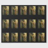 Besuch bei Morgengrauen Jesus klopfen an einer rus Geschenkpapier (Flach)