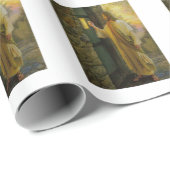 Besuch bei Morgengrauen Jesus klopfen an einer rus Geschenkpapier (Rolleneckpunkt)