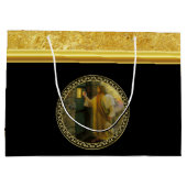 Besuch bei Morgengrauen Jesus klopfen an einer rus Große Geschenktüte (Rückseite)