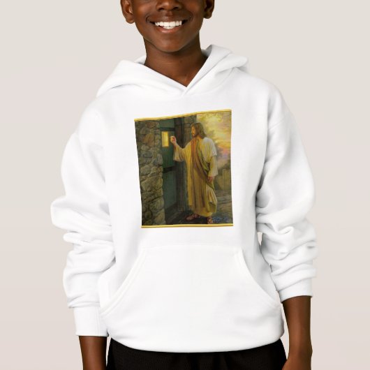 Besuch bei Morgengrauen Jesus klopfen an einer rus Hoodie (Vorderseite)