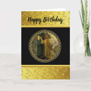 Besuch bei Morgengrauen Jesus klopfen an einer rus Karte