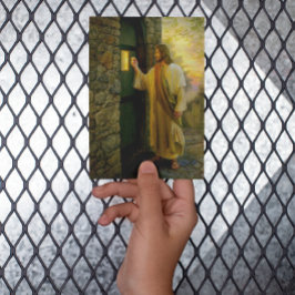 Besuch bei Morgengrauen Jesus klopfen an einer rus Karte