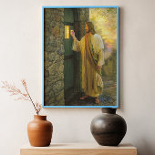 Besuch bei Morgengrauen Jesus klopfen an einer rus Leinwanddruck