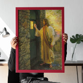 Besuch bei Morgengrauen Jesus klopfen an einer rus Leinwanddruck