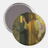 Besuch bei Morgengrauen Jesus klopfen an einer rus Magnet (Vorderseite/Rückseite)