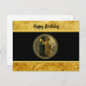 Besuch bei Morgengrauen Jesus klopfen an einer rus Postkarte (Vorne/Hinten)