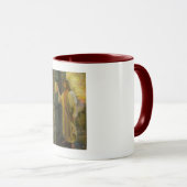 Besuch bei Morgengrauen Jesus klopfen an einer rus Tasse (VorderseiteRechts)