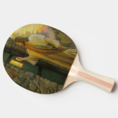 Besuch bei Morgengrauen Jesus klopfen an einer rus Tischtennis Schläger (Seitenansicht)