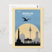 Besuch Berlin, Deutschland Postkarte (Vorne/Hinten)