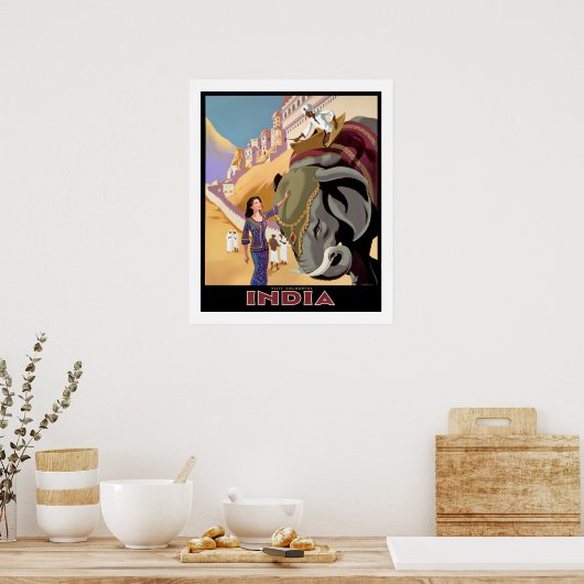 Besuch Colorful India Poster (Küche)