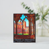 Besuch der Bretagne, Frankreich, der französischen Postkarte (Stehend Vorderseite)
