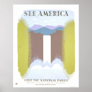 Besuch der Nationalparks 1940 WPA Poster