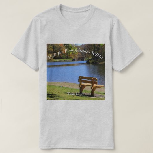 Besuch der PA Wilds Souvenir Twin Seen T-Shirt (Design vorne)
