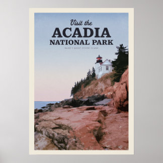 Besuch des Acadia Nationalparks Poster