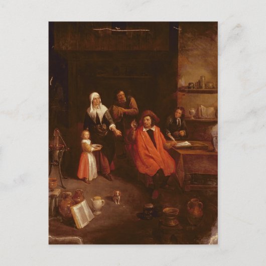 Besuch des Arztes Postkarte (Vorderseite)