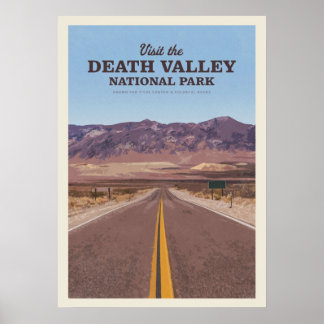 Besuch des Death Valley Nationalparks Poster