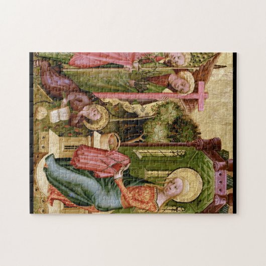 Besuch des Engels, C. 1400-10 durch Puzzle (Horizontal)