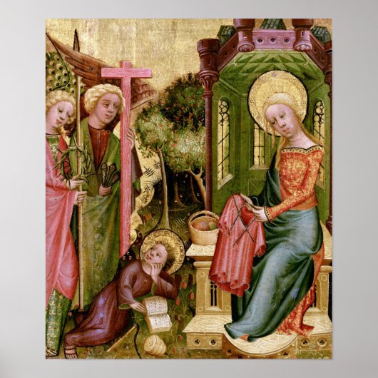 Besuch des Engels, c. 1400-10 von Master Bertram Poster (Vorne)