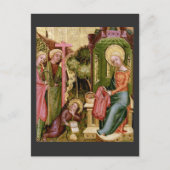 Besuch des Engels, c. 1400-10 von Master Bertram Postkarte (Vorderseite)
