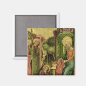 Besuch des Engels, rechts Magnet (Vorderseite/Rückseite)