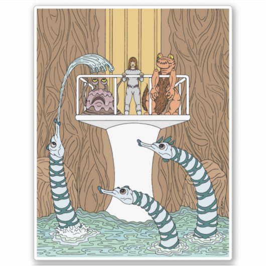 Besuch des Pools der Pipeline Aufkleber (Vorderseite)