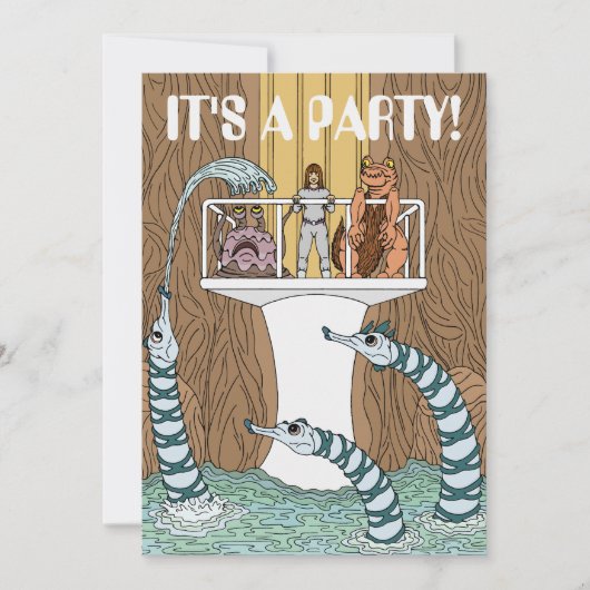 Besuch des Pools der Pipeline Einladung (Vorderseite)