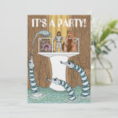 Besuch des Pools der Pipeline Einladung (Stehend Vorderseite)