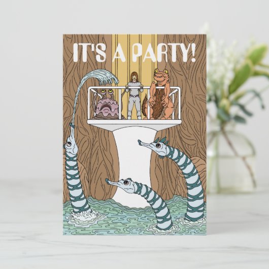 Besuch des Pools der Pipeline Einladung (Stehend Vorderseite)