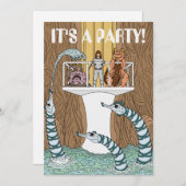 Besuch des Pools der Pipeline Einladung (Vorne/Hinten)