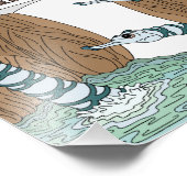 Besuch des Pools der Pipeline Fotodruck (Ecke)