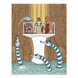 Besuch des Pools der Pipeline Fotodruck