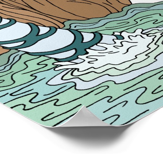 Besuch des Pools der Pipeline Poster (Ecke)