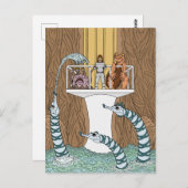 Besuch des Pools der Pipeline Postkarte (Vorne/Hinten)