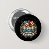 Besuch des schönen Golfs von Amerika Button (Vorne & Hinten)