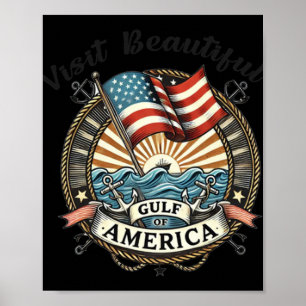 Besuch des schönen Golfs von Amerika Poster