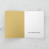 Besuch des Weihnachtsmanns, Weihnachtsgrüße Karte (Innenseite)