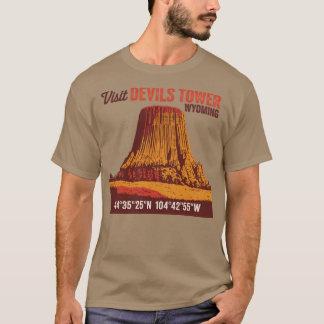 Besuch Devils Tower Funny T-Shirt