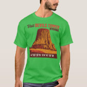 Besuch Devils Tower Funny T-Shirt (Vorderseite)